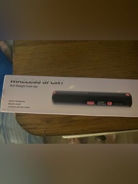 Black and Pink Hair Straightener - Digital Display